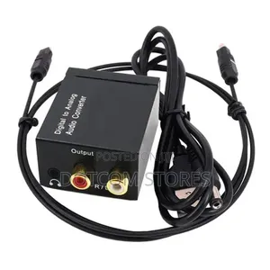 TV Digital Audio Converter - Optical to RCA & Headphone Jack