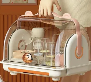 Baby Bottle and Dish Drying Rack with Dust Cover