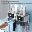 Self-Adhesive Multifunctional Toothbrush Holder with Dispenser - 2
