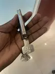 70mm Door Lock Cylinder with 5 Computer Keys - 5