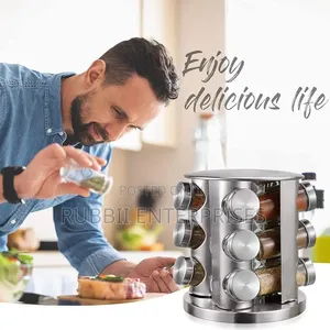 Spice Rack / Carousel - 12 Jars