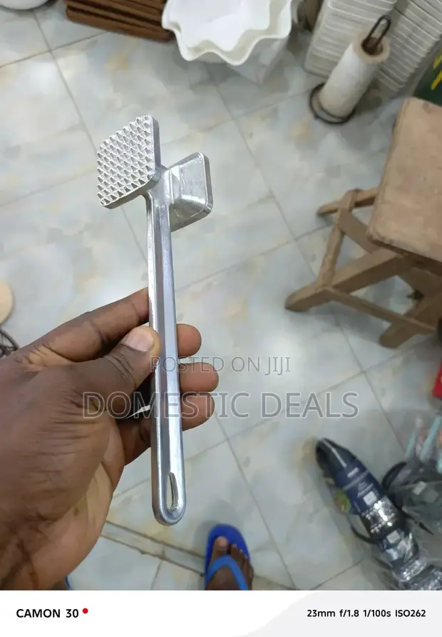 Dual-Sided Aluminum Meat Tenderizer Hammer - 1