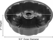 Heavy Duty Carbon Steel Fluted Tube Baking Pan - 4
