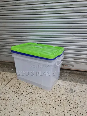 Clearview Plastic Storage Boxes - Brand New