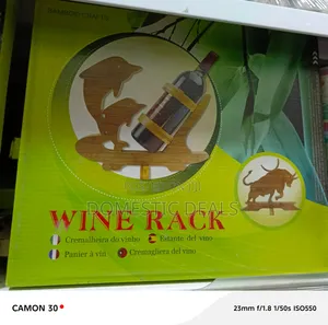 Bamboo Wine Bottle Holder Stand