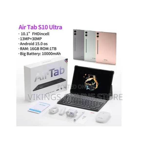 New AirTab S10 Ultra 16GB Tablet - 1