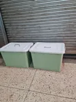 120 Litre Plastic Storage Box - Green - 2