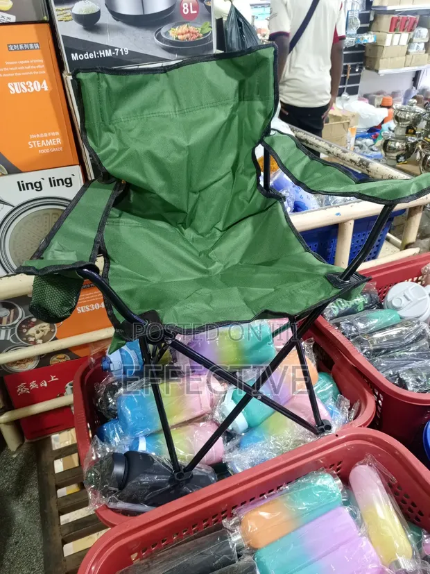 Folding Camping Chair with Cup Holder - 1