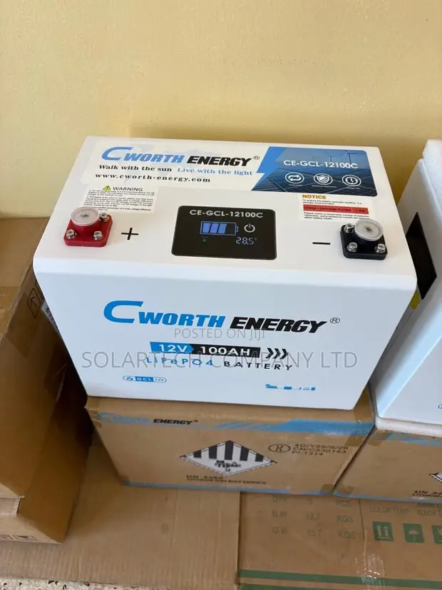 Cworth Energy 12V 100Ah LiFePO4 Lithium Battery | 3-Year Warranty - 1