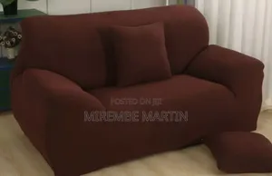 3-Piece Brown Sofa Cover Set