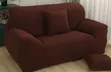 3-Piece Brown Sofa Cover Set - 2