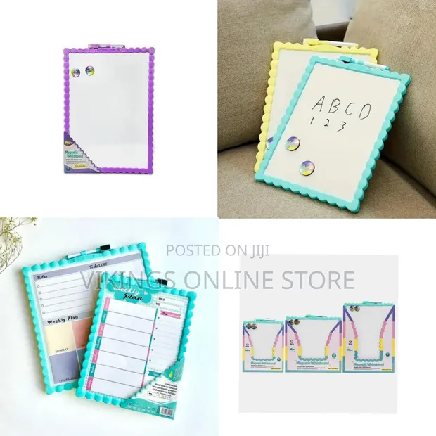 Double Sided Dry Erase Magnetic Whiteboard Easel - 1