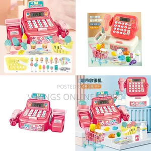 Electronic Toy Cash Register with Scanner & Play Money
