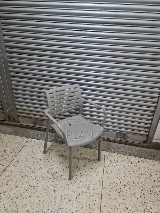 Nexus Plastic Chairs for Outdoor Dining - Gray - 1