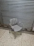Nexus Plastic Chairs for Outdoor Dining - Gray - 1