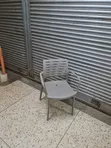 Nexus Plastic Chairs for Outdoor Dining - Gray - 2