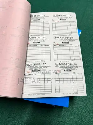 Professionally Printed Receipt Books
