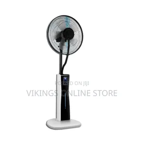 Oscillating Pedestal Spray Fan - Cooling Misting Floor Fan