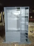 Purple Open Wardrobe with 3 Drawers - 2