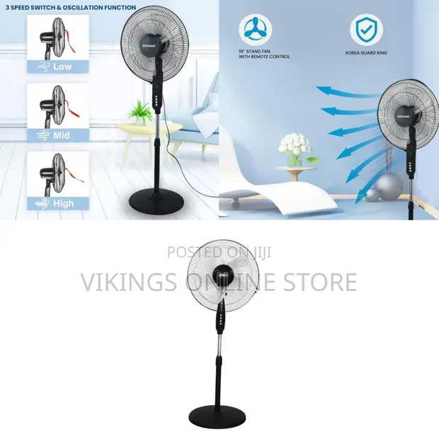 Sonashi SF-8027SR 16 Inch Stand Fan with Remote - 1