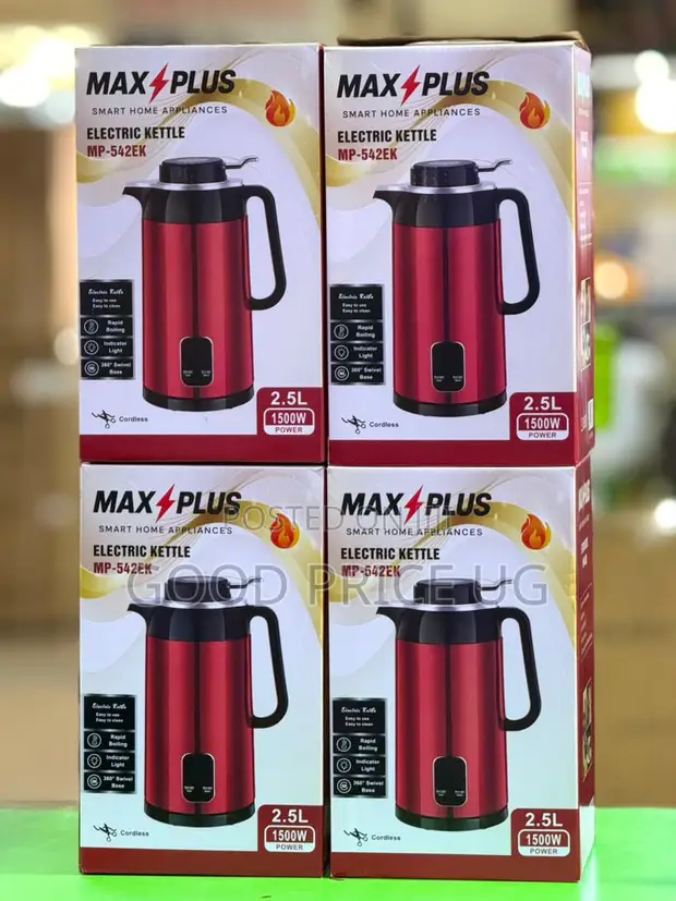 Max Plus Electric Kettle, Model MP-542EK, 2.5L - 1