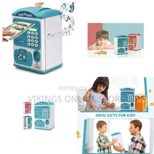 Mini ATM Piggy Bank with Electronic Voice & Fingerprint