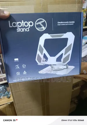 Foldable Laptop Stand with 360° Rotating Base