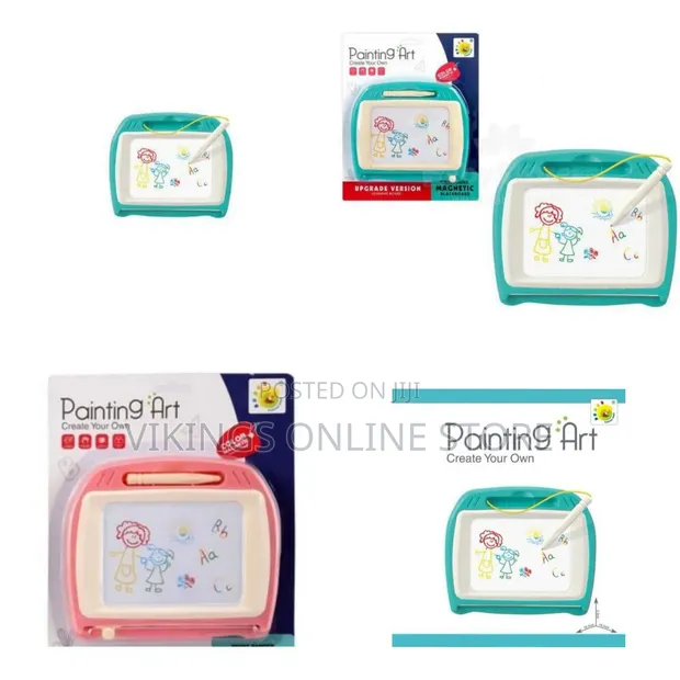 Large Magnetic Drawing Board - 4 Colors 16x13in - 1