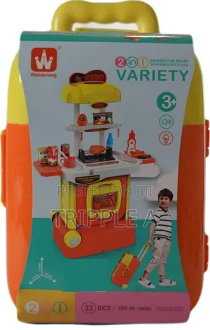 2-in-1 Barbecue Play Kitchen Set