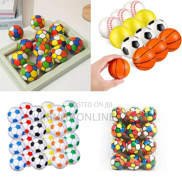 12 PCS Mini Football Stress Relief Balls Playset for Kids - 1