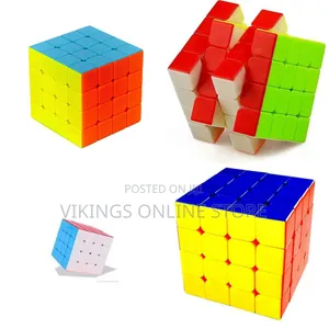 High Speed 4x4x4 Sticker Magic Cube Puzzle
