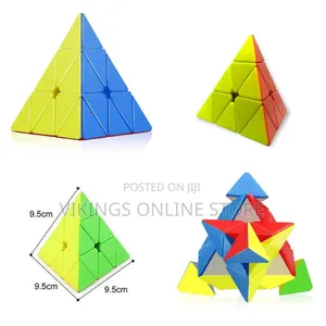 Pyramid Cube Toy with Puzzle Game for Kids