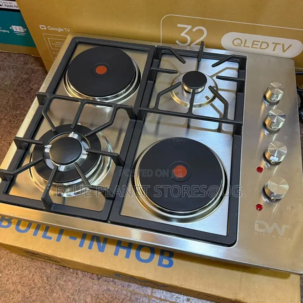 Digiwave 2 Gas + 2 Electric Inbuilt Hob - 1