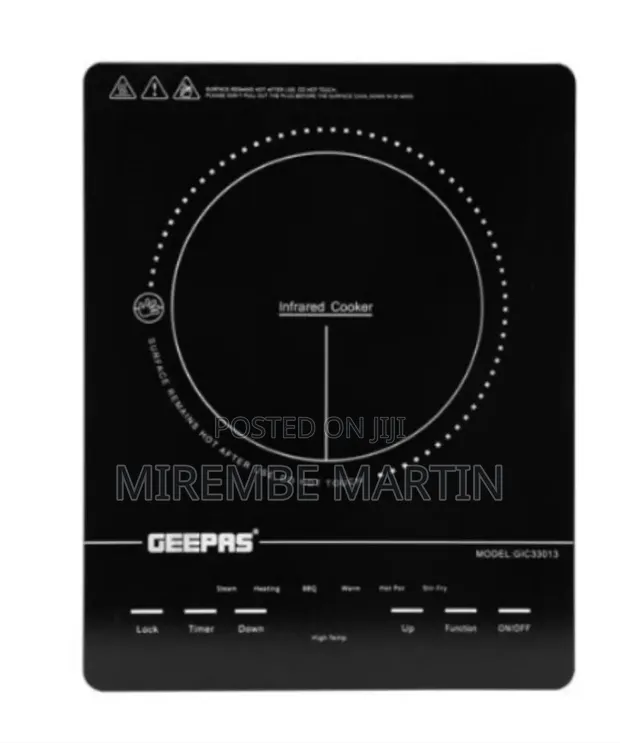 Geepas 4 Digit LED Display Digital Infrared Cooker GIC33013 - 1