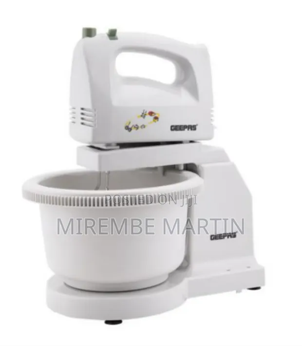 Geepas 250W Hand Mixer with Stand & Bowl - 1