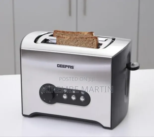 Geepas 900W 2-Slice Stainless Steel Toaster - 1