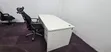 White Office Desk and Orthopedic Chair - 1