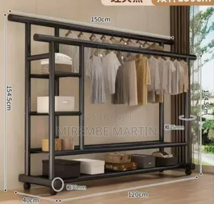 150kg Double-Pole Clothes Rack
