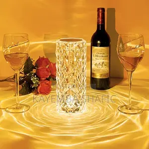 Rechargeable Crystal Rose Diamond LED Table Lamp