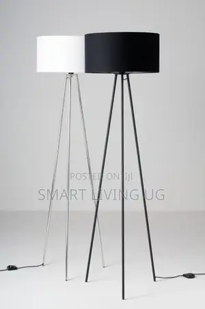 Metallic Luminous Floor Lamps with 3 Stands
