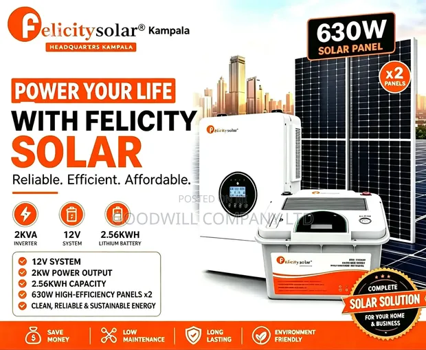 Felicity 2.5kWh 2kVA 12V Hybrid Solar System - 1