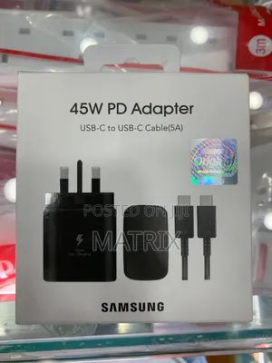 Samsung 45W PD Adapter + USB-C Cable