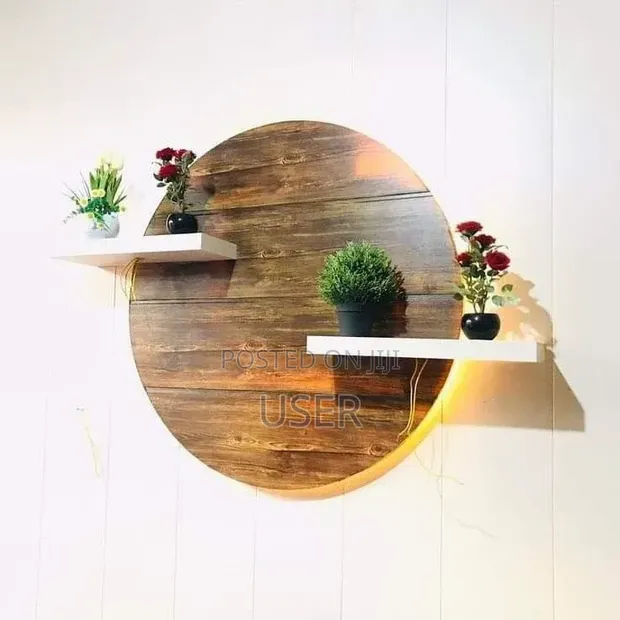 Wood-Mode Modern Flower Design Shelves - 1
