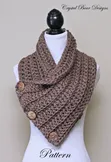 Chunky Crochet Cowls with Prominent Buttons - 1