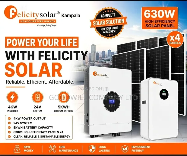 Felicity 5kWh 4kVA 24V Hybrid Solar System - 1