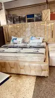 World Industries 6x6 Super King Bed Frame - Cream - 1