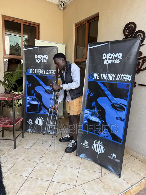 Printed X Stands Pull Up Banners - 1