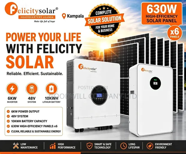 Felicity 10kWh 6kVA 48V Hybrid Solar System - 1