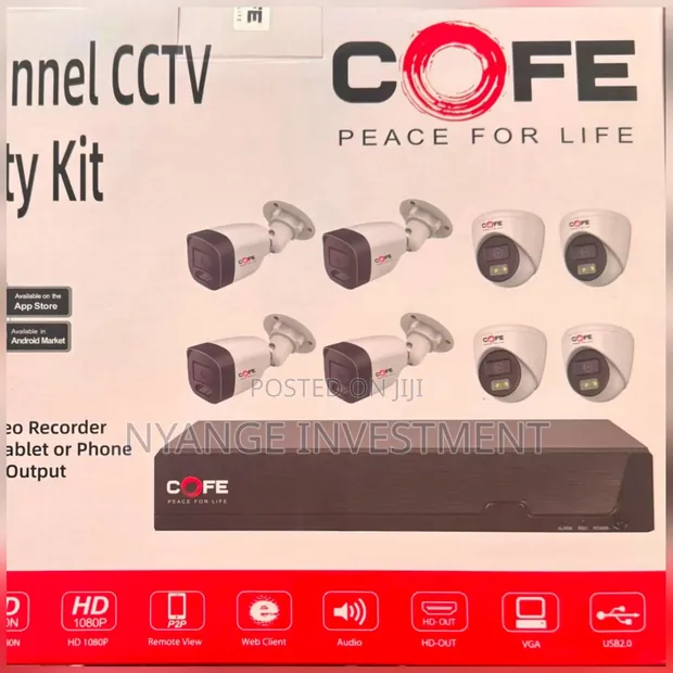 COFE 8-Channel 1080p CCTV Security Kit - 1