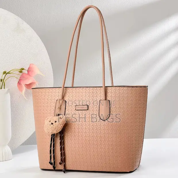 Ladies Large Capacity Handbag - Beige - 1
